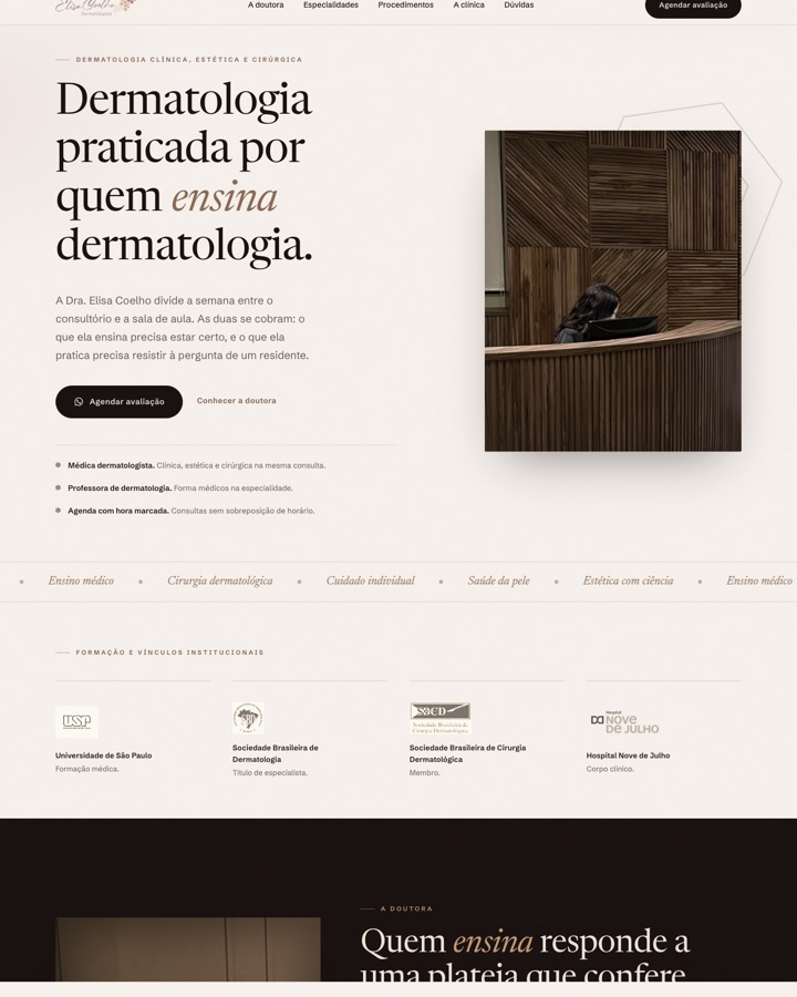 Site da Dra. Elisa Coelho
